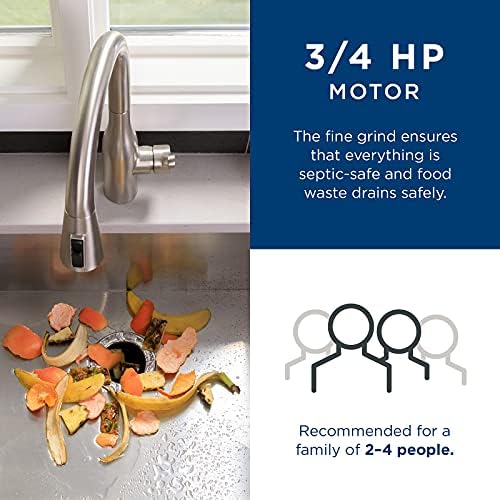 GE Disposall continuous-feed design lets you dispose waste while you cook.