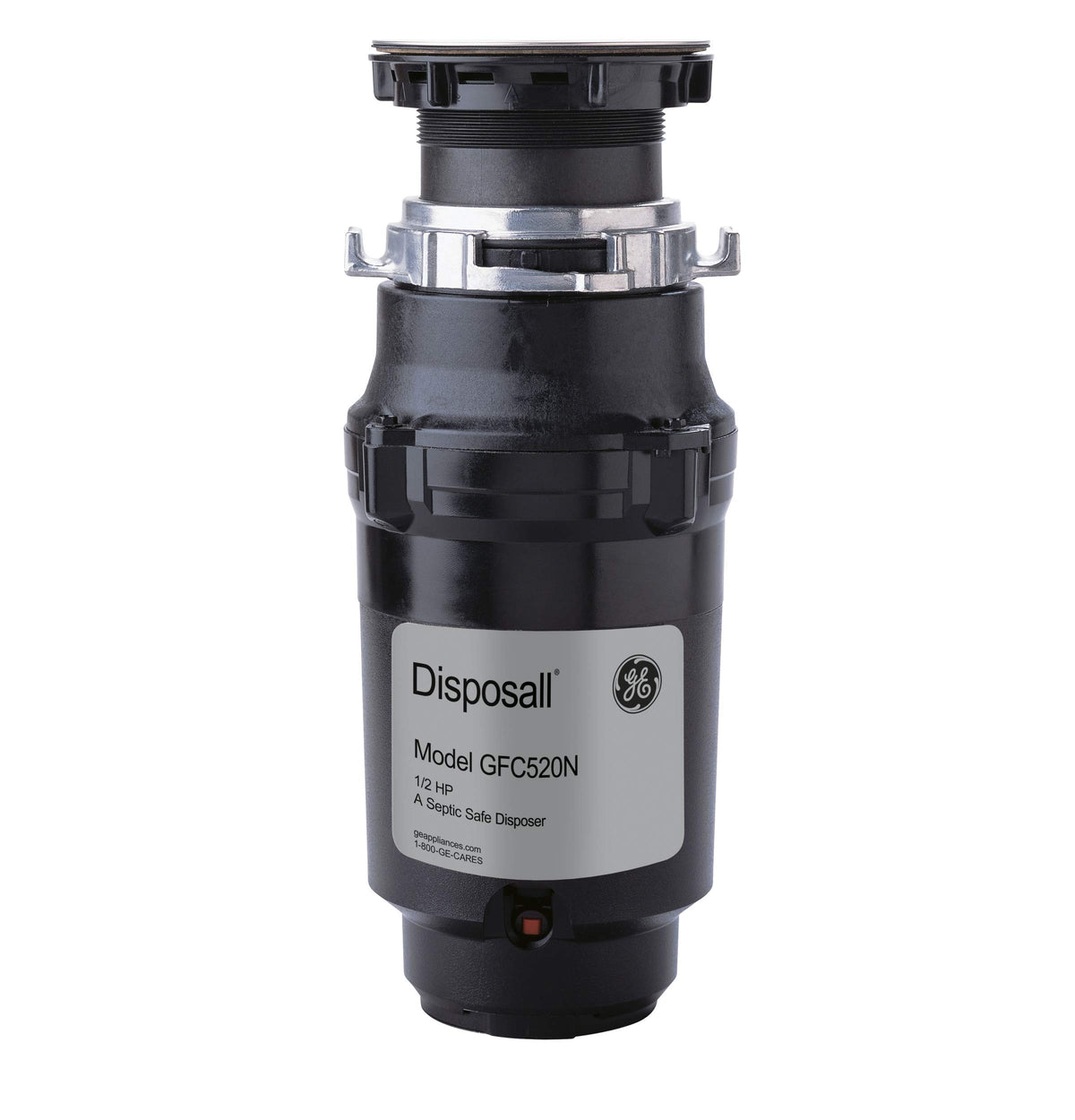 GE Disposall half-HP motor powers fast grinding with reduced jams