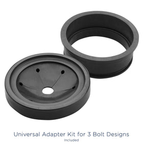 GE Disposer angled-fin design improves water and waste flow