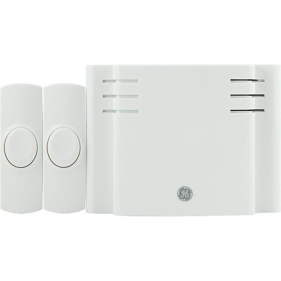 GE Wireless Doorbell Kit with 8 melodies, ideal for apartments and rentals