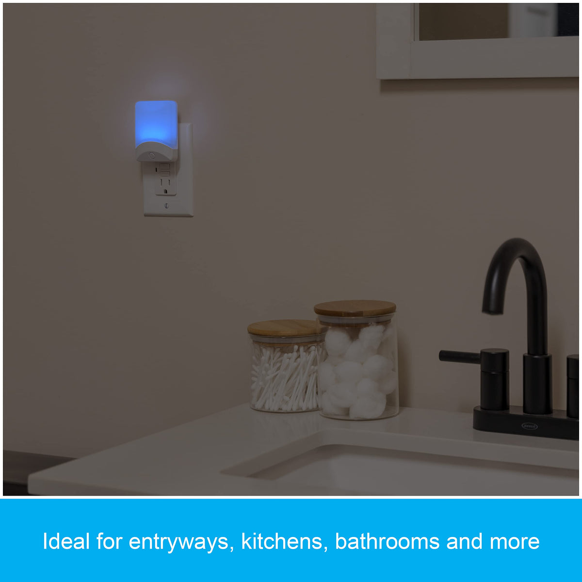 GE energy-saving night light reduces energy use with dusk-to-dawn sensing