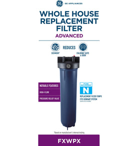 GE FXWPX filter replacement is quick with twist-lock