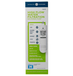 GE FQK1R under-sink filter reduces lead and chlorine at the main faucet.