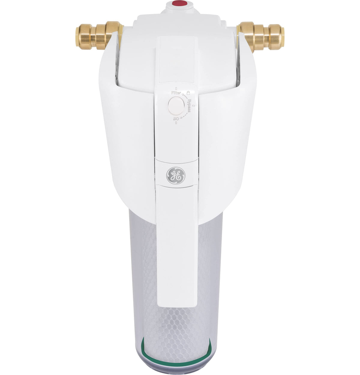 GE FTHLM 0.5-micron filtration reduces sediment and rust.