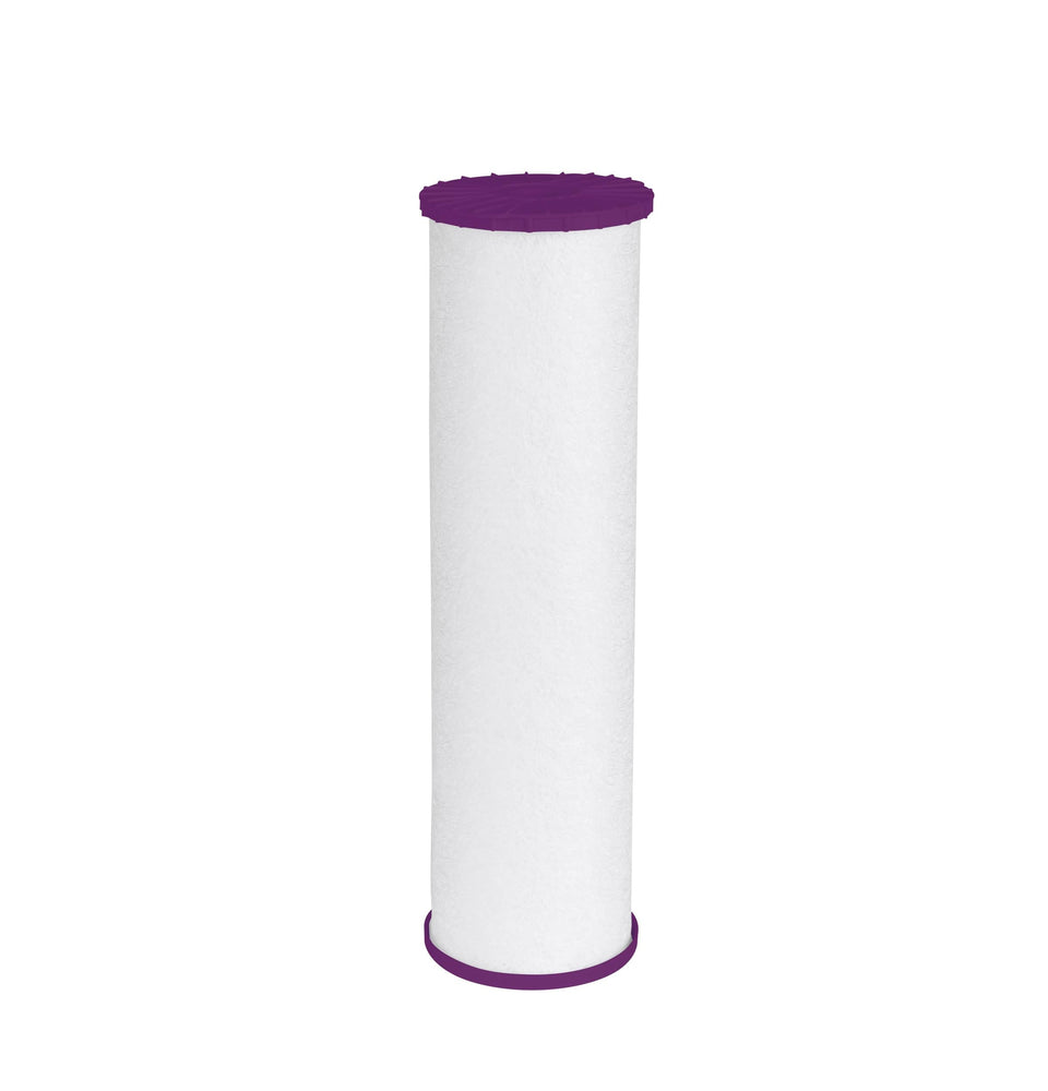 GE FTHPM sediment filter reduces particles to 30 microns for clearer water.