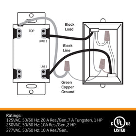GE In-Wall Countdown Timer close-up shows compact indoor design for discreet installation.