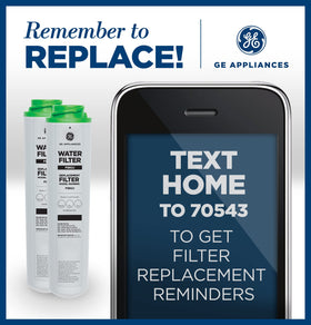 GE installation-friendly design supports tool-free, quick filter swaps
