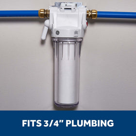 GE installation kit with 3/4-inch plumbing enables quick, straightforward setup.