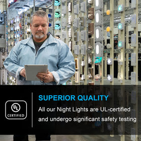 GE night light providing soft illumination for bathroom or hallway