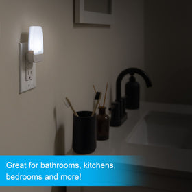 Bedroom ambient glow from GE night light