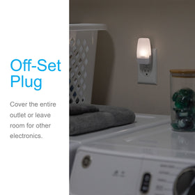GE LED night light cool-to-touch design ensures safe use around kids.