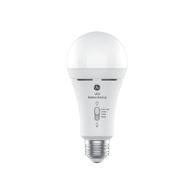 GE LED+ Battery Backup bulb in flashlight mode demonstrates portability