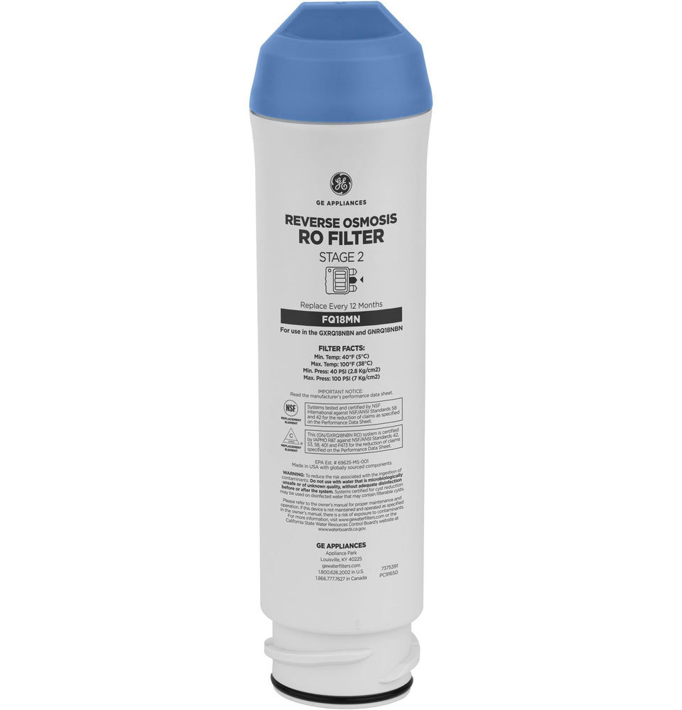 GE membrane filter for under-sink filtration improves water clarity