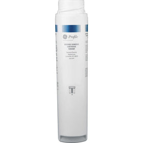 GE Profile FQROMF twist-and-lock design enabling quick filter changes.