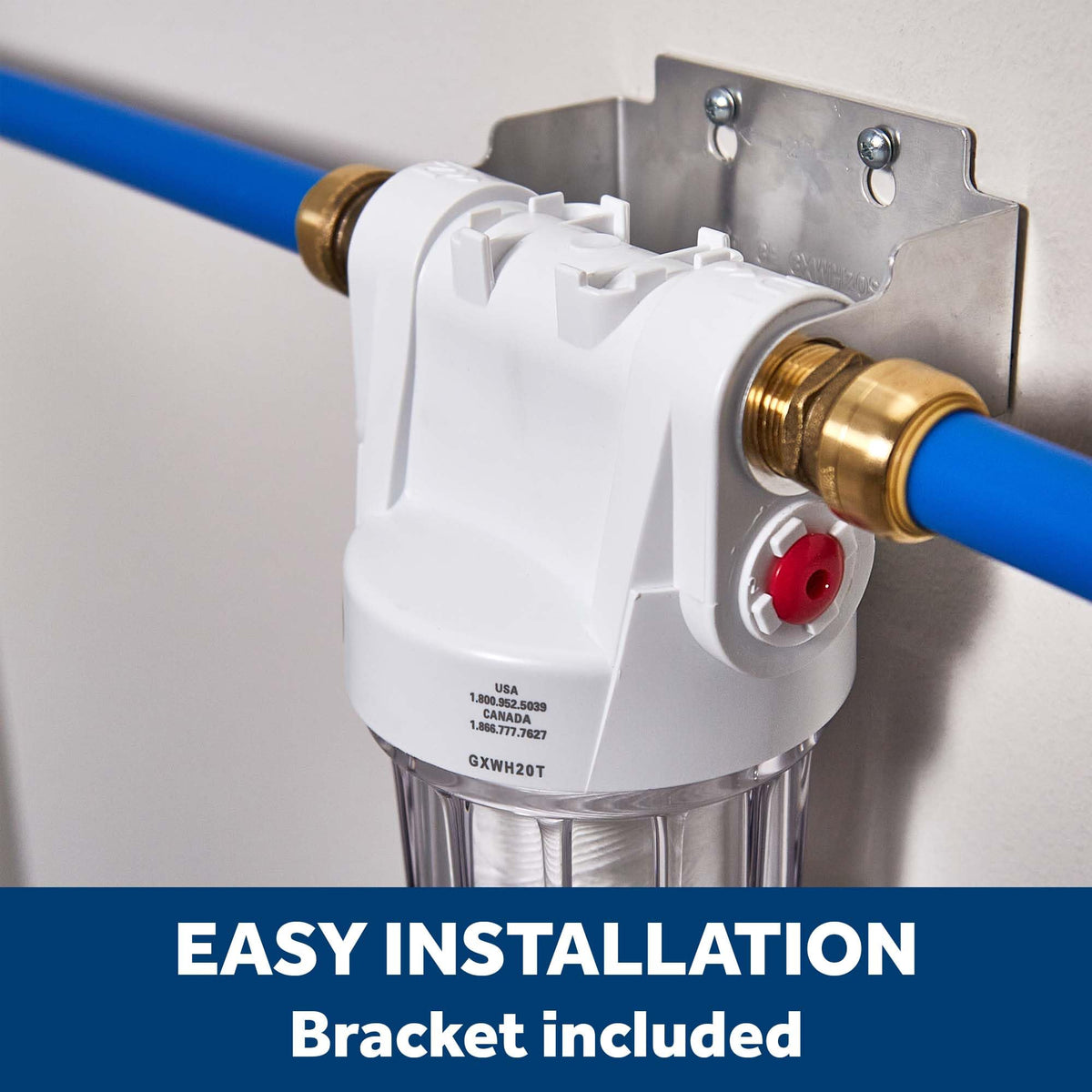 GE remote reminder light helps track filter maintenance at a glance.