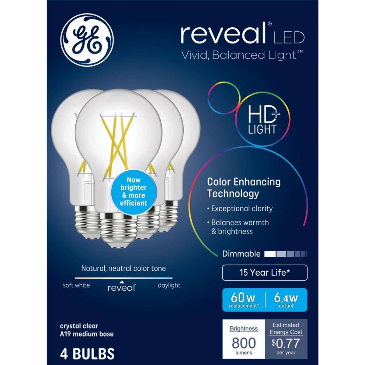 GE Reveal HD+ LED bulb delivers living room color accuracy and clarity