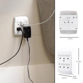 GE secure wall tap uses a center screw to stabilize the setup