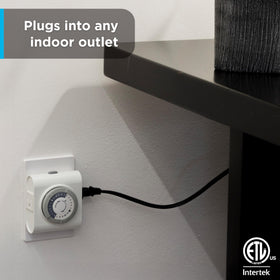 GE side-access design guides cords along the wall for hidden wiring.