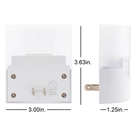 GE UL-listed indoor night light provides safe, dependable illumination.