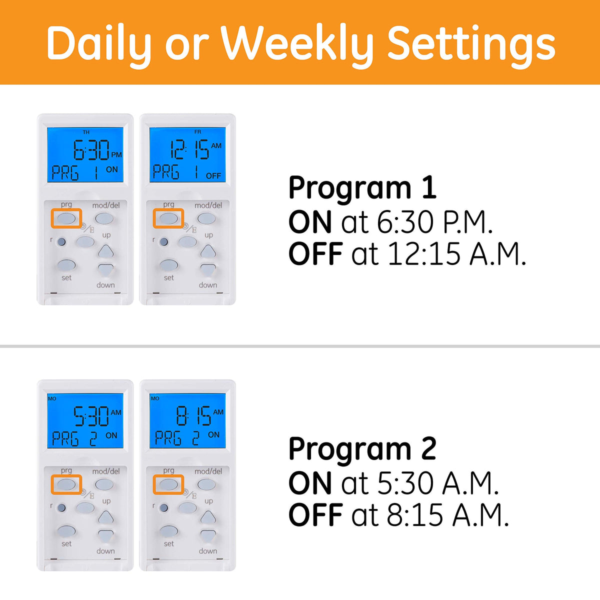 GE SunSmart 7Day timer 3-way install supports multiple switch configurations.