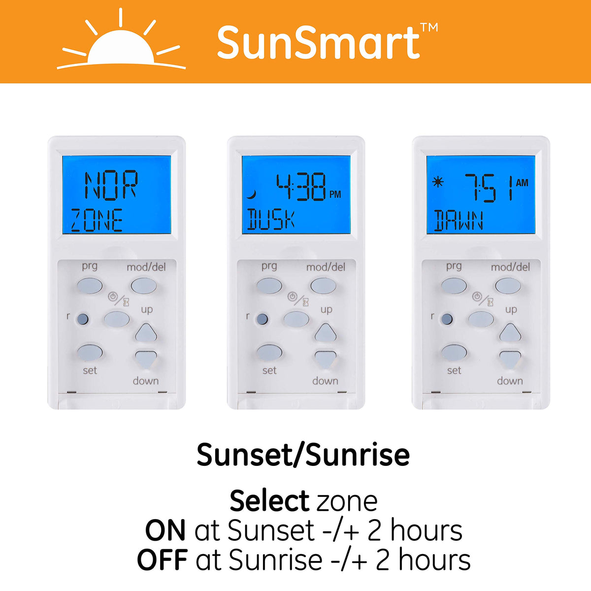 GE SunSmart 7Day timer backside connection simplifies neutral wire installation.