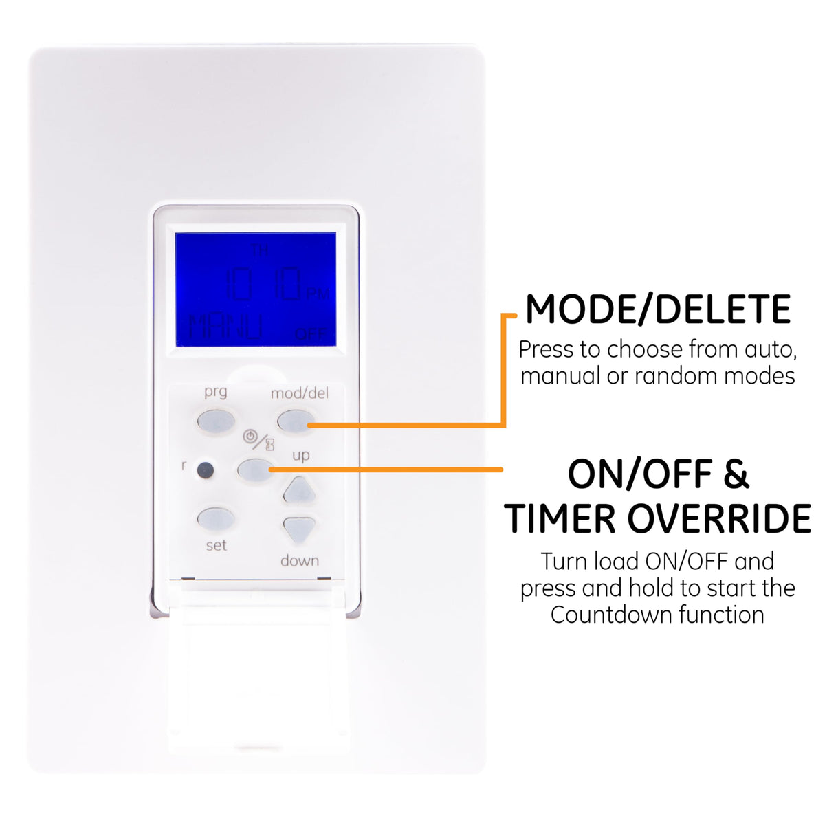 GE SunSmart 7Day timer dusk dawn settings adapt with daylight changes.