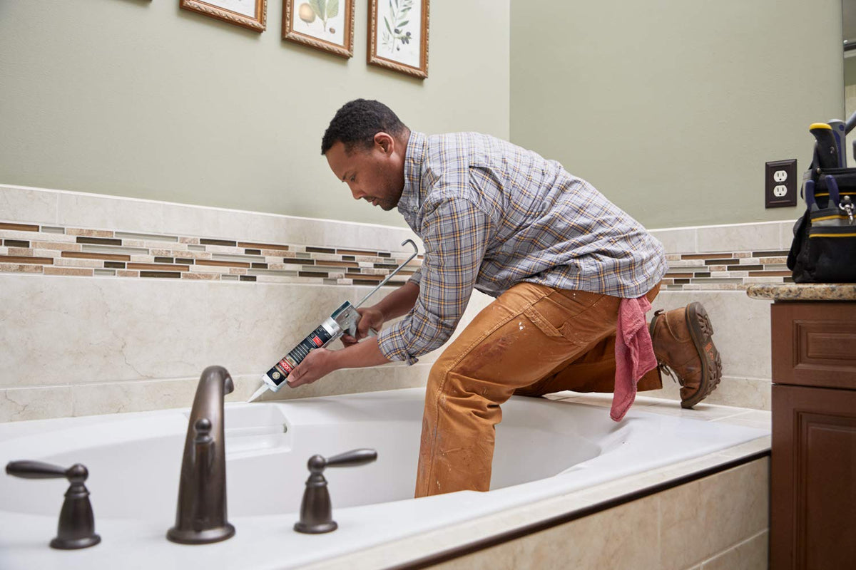 GE Supreme Silicone sealant cures to water-ready state in 30 minutes.