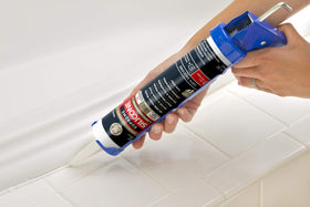 GE Supreme Silicone sealant stays crack-proof during temperature changes.