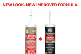 GE Supreme Silicone Kitchen & Bath sealant waterproof seal example.