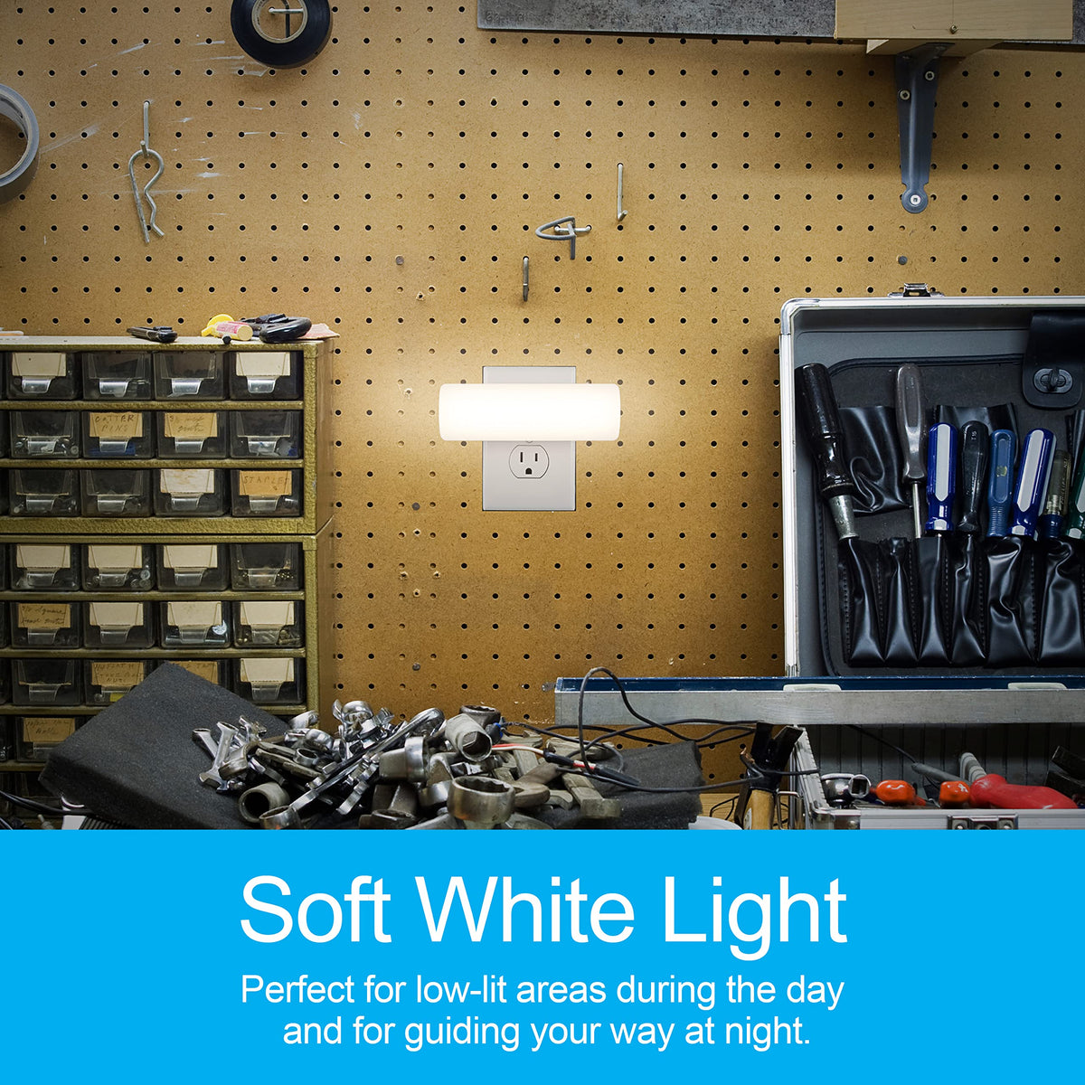 GE Ultrabrite energy-efficient cool-to-touch guide light for bedrooms and bathrooms