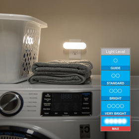 GE Ultrabrite Night Light Bar illuminates a hallway for navigation at night