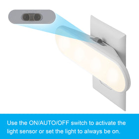 GE Ultrabrite LED Night Light Bar with a three-mode switch for flexible lighting