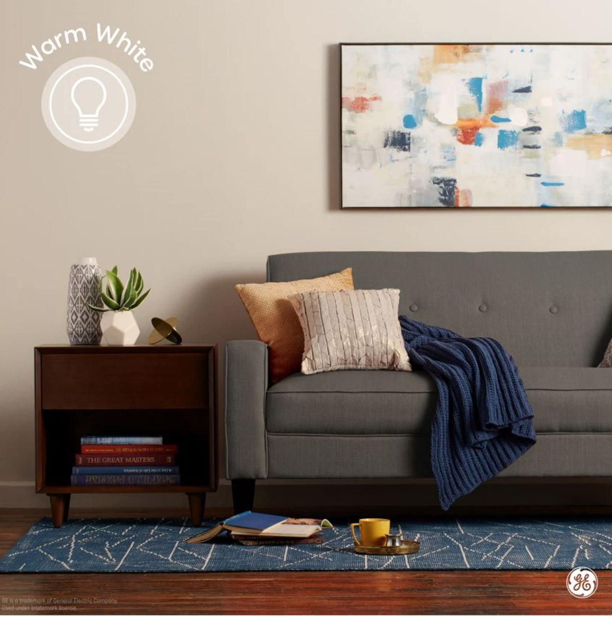 GE Vinta amber ST19 LED bulb uses 6W for a 60W equivalent