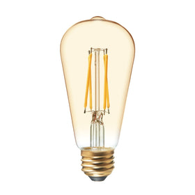 GE Vinta amber ST19 LED bulb delivers instant brightness for bright chandeliers