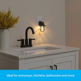 GE Vintage Night Light dusk-to-dawn sensor demonstrates energy saving