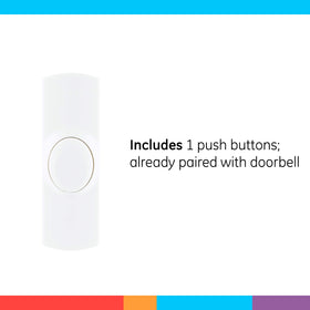 GE Wireless Doorbell Kit mounting hardware included for easy setup.