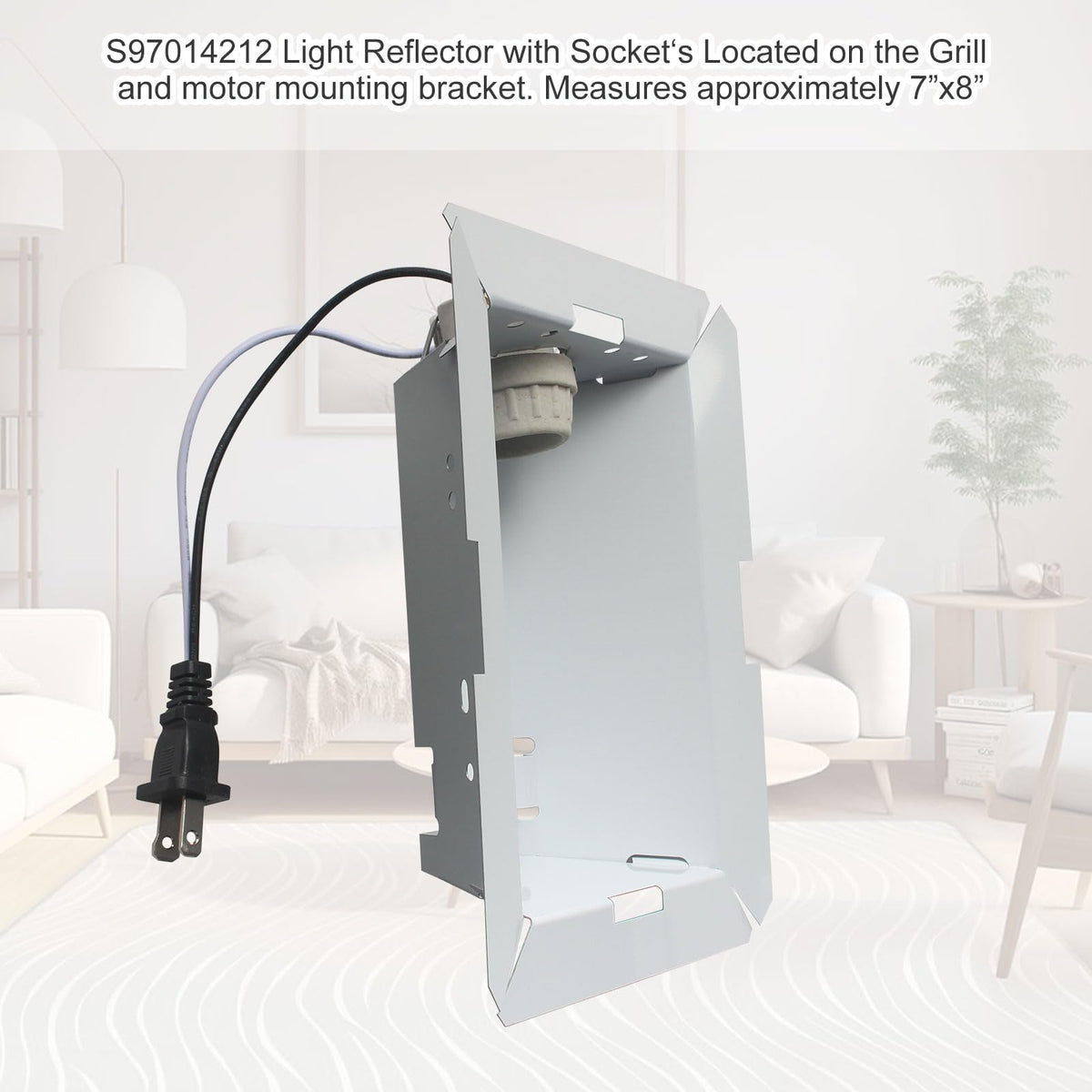 GEAIN S97014212 socket assembly enables easy replacement for Broan NuTone fans.