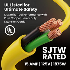 GEARit lighted-end extension cord shows power flow for safer setups.