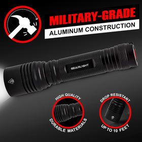 GearLight durable aluminum body withstands daily use and rough handling.