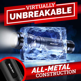 GearLight LED flashlight durable body for rough outdoor handling
