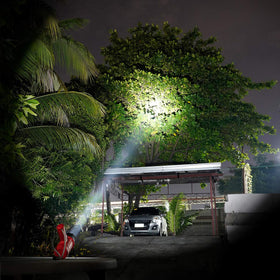 GearLight LED Spotlight with adjustable stand for hands-free use.