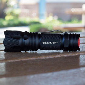 GearLight M3 uses a single AA battery for simple power.
