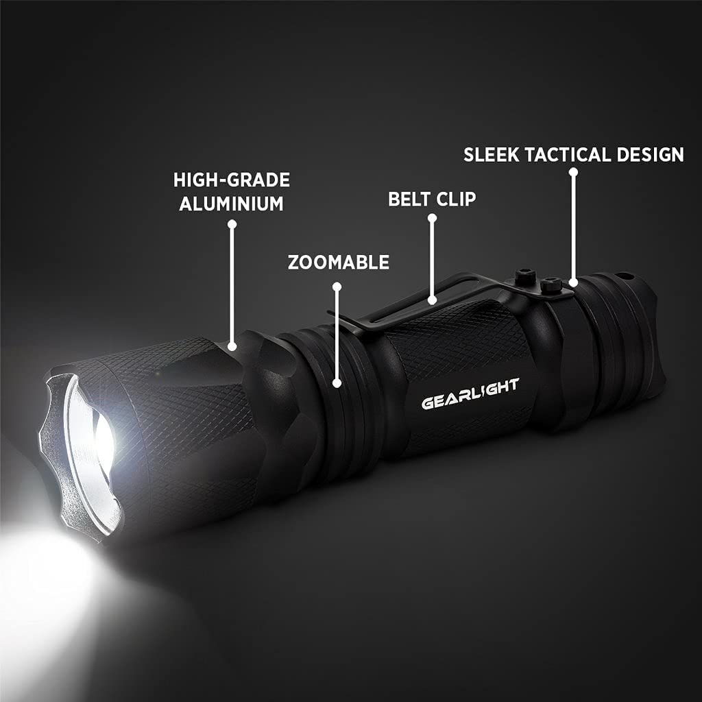 GearLight M3 compact flashlight designed for camping and nightly tasks.