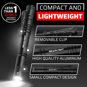 GearLight S100 compact-form fits easily in pockets for everyday carry.
