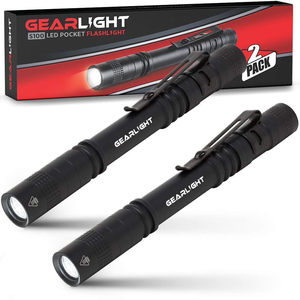 GearLight S100 pocket-clip for quick access and hands-free lighting.