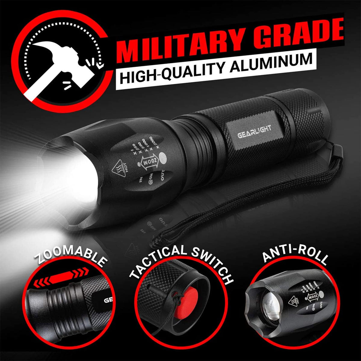 GearLight S1000 withstands a 10-foot drop for dependable durability.