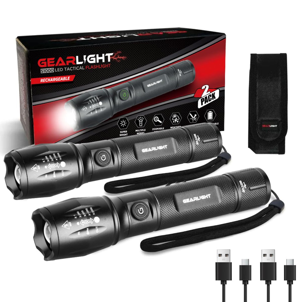 GearLight S1000 front view shows compact, ready-to-carry design for quick lighting on the go.