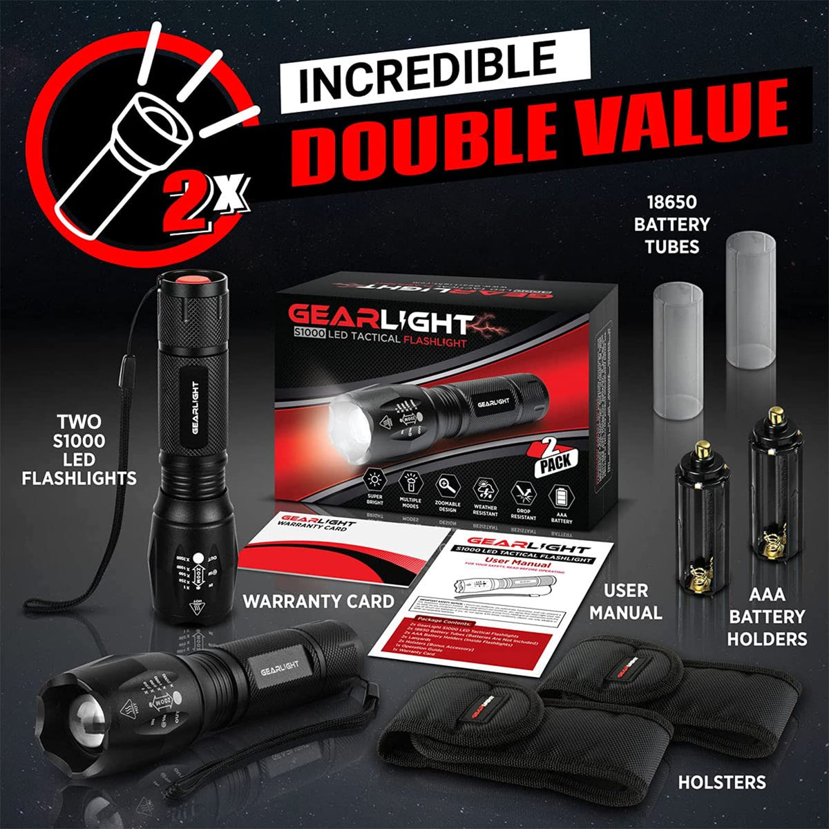 GearLight S1000 zoomable beam for versatile lighting in any scenario.