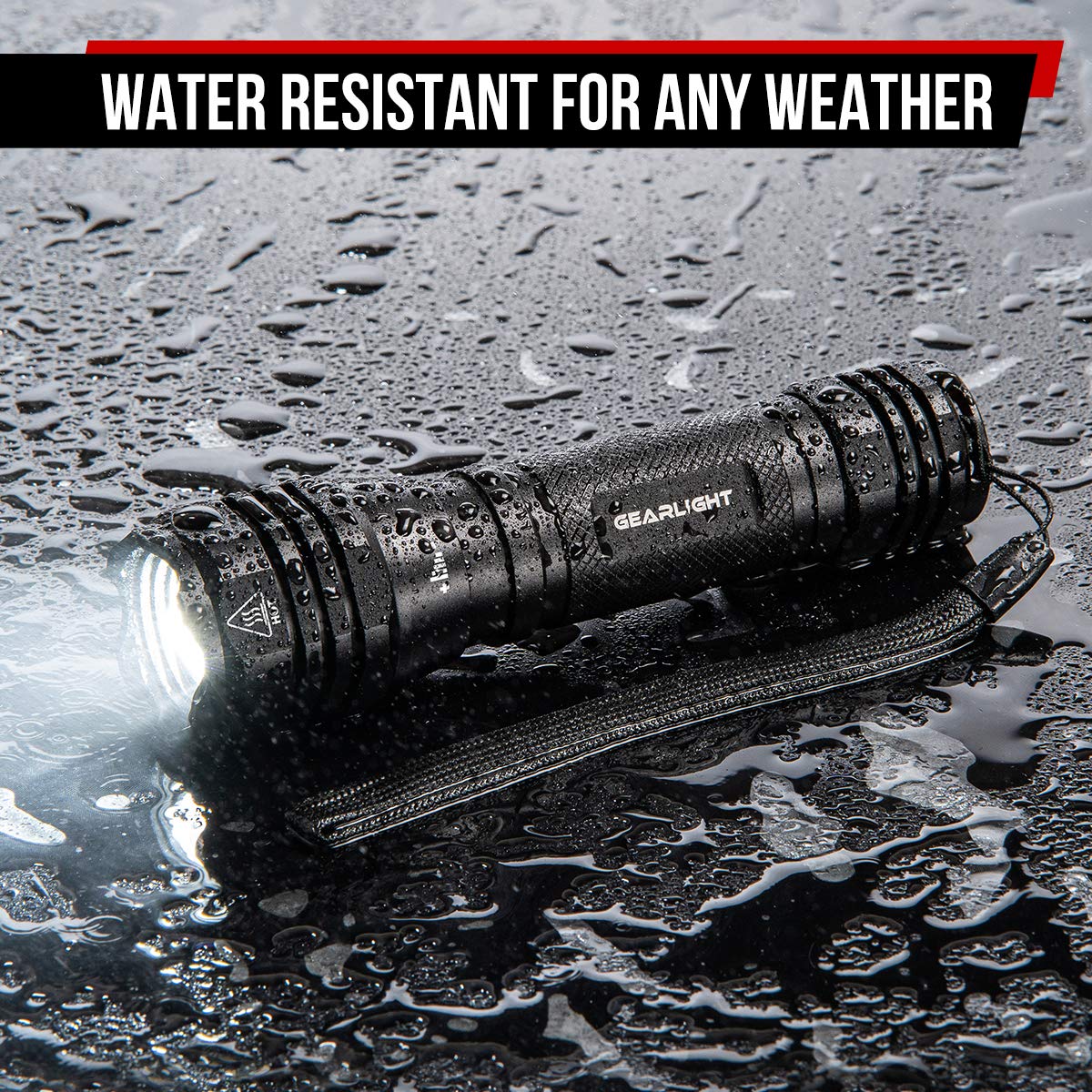 GearLight S1050 bundle includes two flashlights and accessories