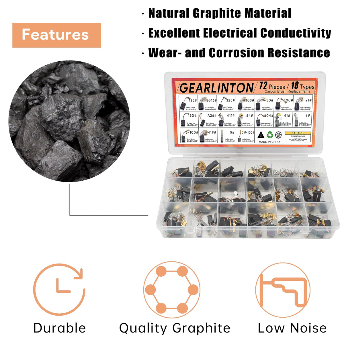 GEARLINTON 18-size brush assortment for versatile replacements